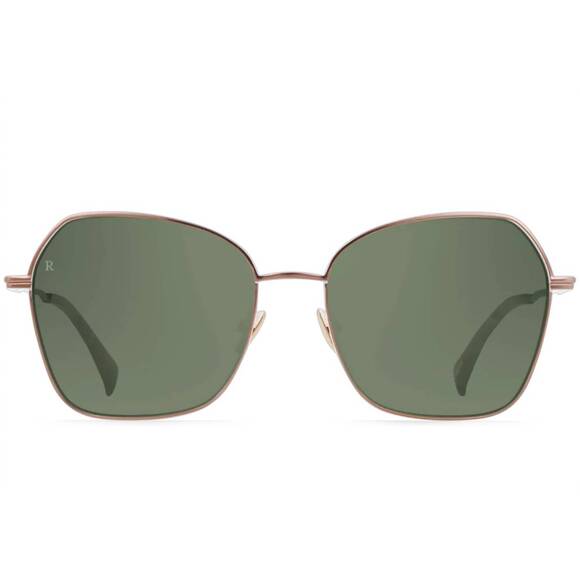 NEW RAEN OPTICS women\'s zhana sunglasses in satin rose gold / solaris mirror